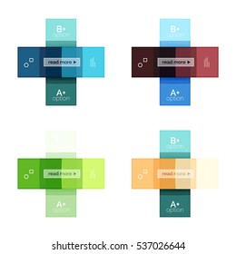 Square and stripes geometric infographic templates. Geometric business abstract background for workflow layout, diagram, number options or web design
