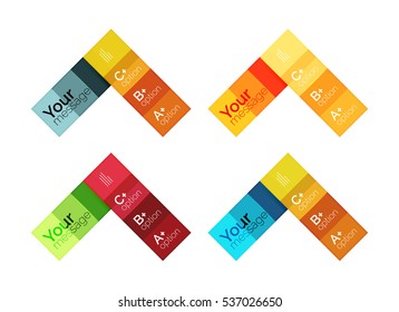 Square and stripes geometric infographic templates. Geometric business abstract background for workflow layout, diagram, number options or web design
