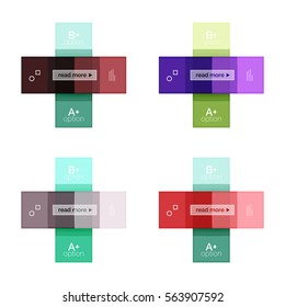 Square and stripes geometric infographic templates. Geometric business abstract background for workflow layout, diagram, number options or web design