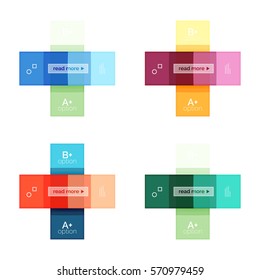 Square and stripes geometric infographic templates. Geometric business abstract background for workflow layout, diagram, number options or web design
