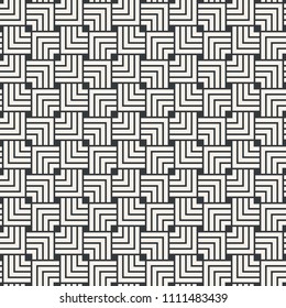 Square superimposed seamless abstract pattern monochrome or two colors vector