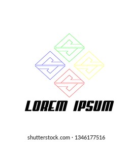 square symbol, icon, logo, sign