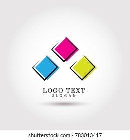 Square Symbol & Icon Logo Vector Template
