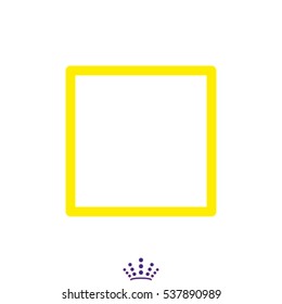 square, symbol, vector illustration EPS 10