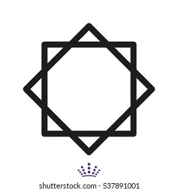 square, symbol, vector illustration EPS 10