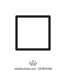 square, symbol, vector illustration EPS 10