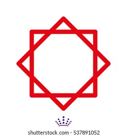 square, symbol, vector illustration EPS 10