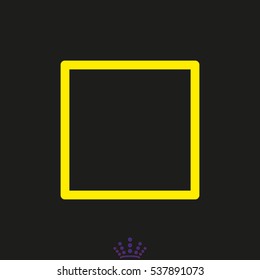 square, symbol, vector illustration EPS 10