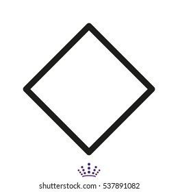 square, symbol, vector illustration EPS 10
