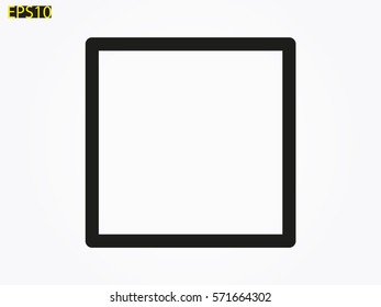 square, symbol, vector illustration eps10