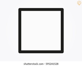 square, symbol, vector illustration eps10