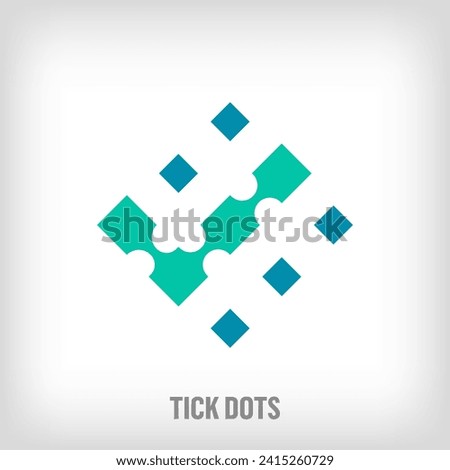 Square teak shape logo. Geometric artistic check icon pixel. Integrative and integrative point movement. Modern icon ports.