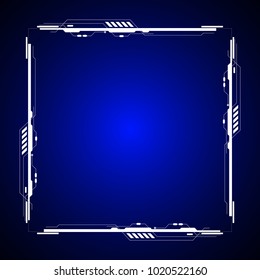 Square technology background design