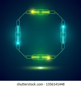 Square technology banner design