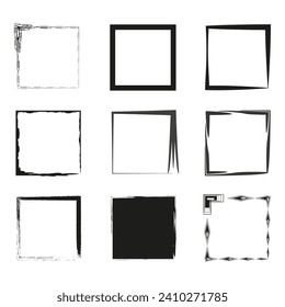 square template backgrounds. Vector illustration. EPS 10.