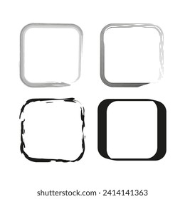 square template backgrounds. Vector illustration. EPS 10.