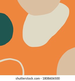 Square template with geometric elements and abstract shape for insta story, social media, banner, brochure, app, flyer, cover, advertising. Set Of Abstract backgrounds with space for text. Vector