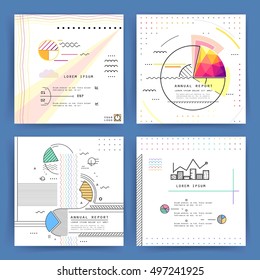 Square templates for brochures, flyers, business presentations.