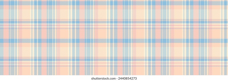 Square texture seamless pattern, duvet cover fabric tartan check. Aged plaid vector textile background in light and cyan color.