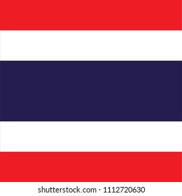 SQUARE THAILAND FLAG