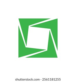 square theme logo logotype. Diamond Shapes. Logo square shutter unique design with blank background