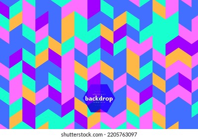 Square Tile Arrow Head Pattern Divert And Invert Technology Theme Background Can Be Use For Advertisement Brochure Template Banner Website Cover Product Package Design Presentation Vector Eps.