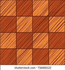 Square tile, background, seamless, stone, vector. Squares shaded in diagonal orange and red-brown color. Wood texture, shading pencil, simulation. Color decor. Imitation tile.