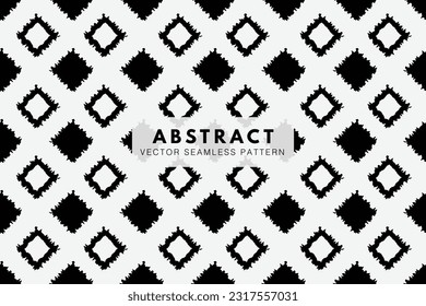 Square tile grunge style vector seamless repeating pattern