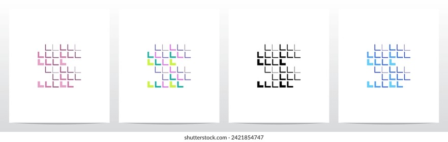 Baldosas Cuadradas Colocar Sombra Emjefe Letra Diseño De Logotipo S