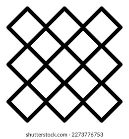 Square tiles icon outline vector. Marble surface. Laminate ceiling
