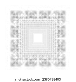 Square tonnel. Geometric background Abstract square frame. Black and white. Minimalism Vector