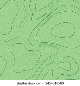 square topographic map on green background