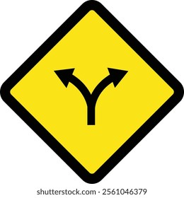 Square traffic road sign board icon warning and indicator sign in addition to the hexagonal stop vector isolated on transparent background. Inform complicated turning. vector illustration.