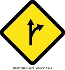 Square traffic road sign board icon warning and indicator sign in addition to the hexagonal stop vector isolated on transparent background. Inform complicated turning. vector illustration.