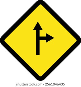 Square traffic road sign board icon warning and indicator sign in addition to the hexagonal stop vector isolated on transparent background. Inform complicated turning. vector illustration.