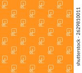 Square Trees Vector Seamless Pattern