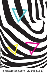 square triangel pattern mozaik zebra bold