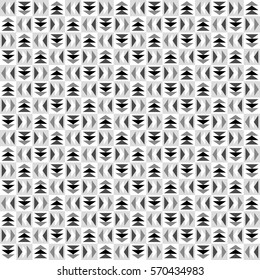 square and triangle mark,gray scale tile - Geometric seamless pattern