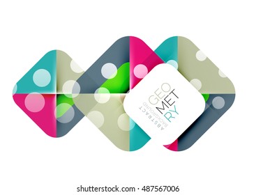 Square and triangle pattern design, modern business template