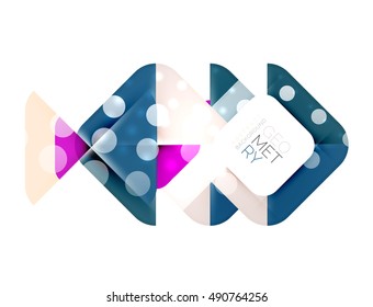 Square and triangle pattern design, modern business template