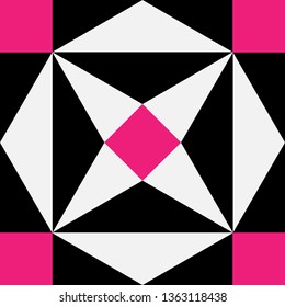 Square Triangle Pattern Vector EPS Illustration / Polygon, Geometry, Wallpaper