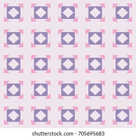 Square and triangle shape repeating seamless pattern design