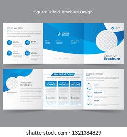 Square Trifold Brochure Design