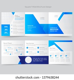 Square Trifold Brochure Design