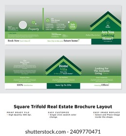 Square Trifold Real Estate Brochure