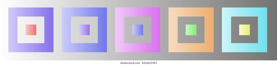 Square typography. A set of geometric shapes. Vector illustration with geometric elements. EPS 10.
