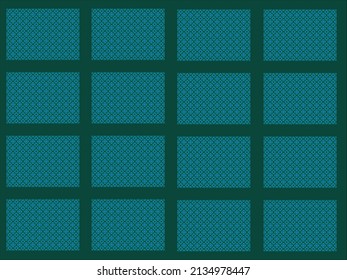 Square Vector Art Pattern. Global Colors used, so you can easily change the base colors with just a few clicks