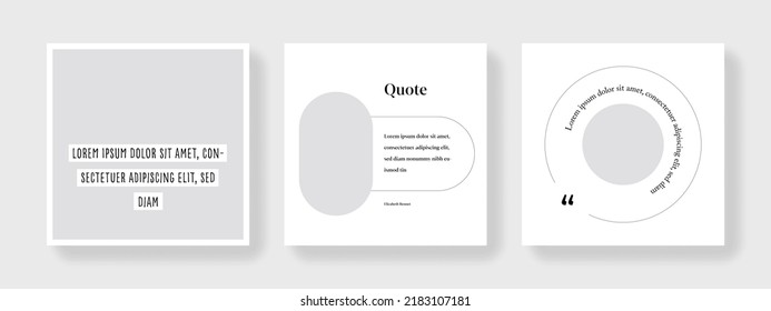 Square vector banners for social media networks, modern editable business templates, invitation card for promotion, digital marketing, online advertising, graphic with place for photo, company advert