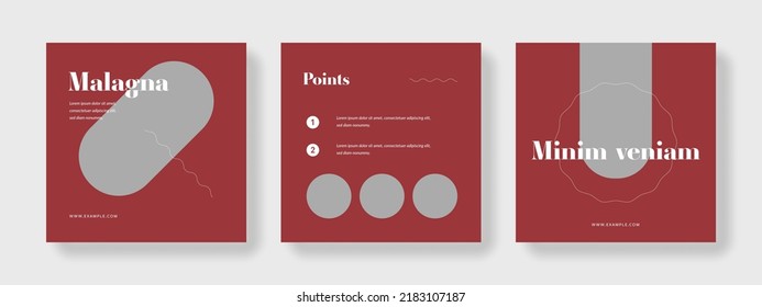 Square vector banners for social media networks, modern editable business templates, invitation card for promotion, digital marketing, online advertising, graphic with place for photo, company advert