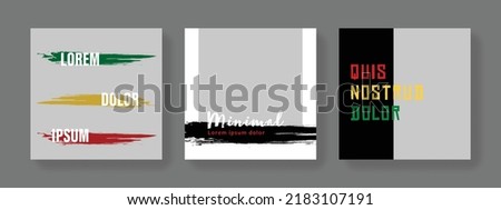 Square vector banners for social media networks, modern editable business templates, invitation card for promotion, digital marketing, online advertising, graphic with place for photo, company advert